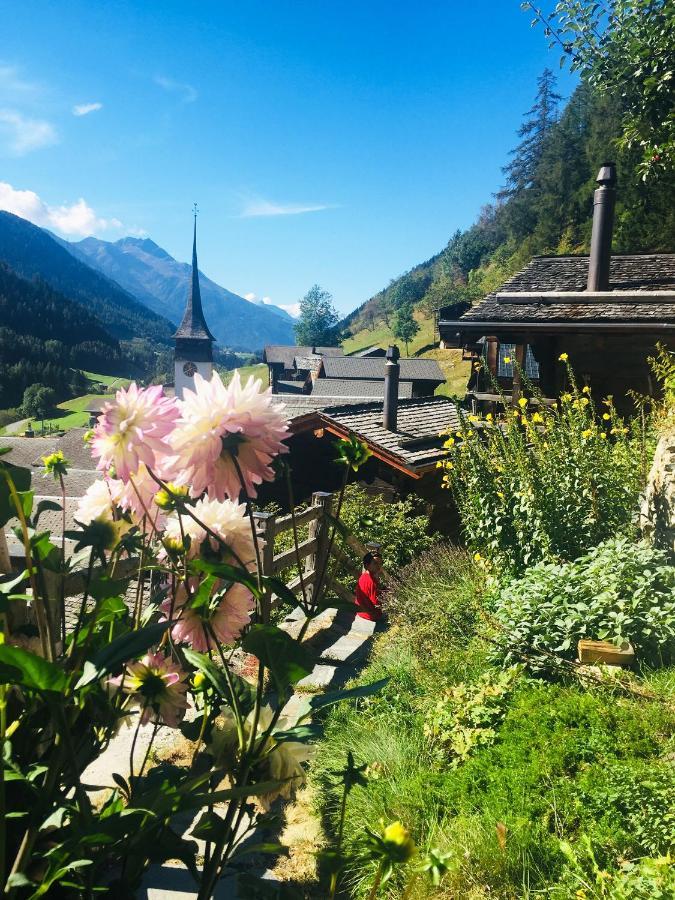 Denkmalgeschuetzter Spycher Total Renoviert Goms Exteriér fotografie
